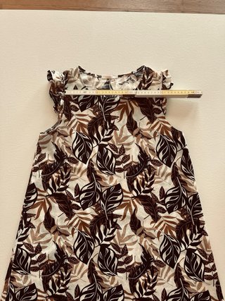 Vestito donna smanicato fantasia estivo di cotone