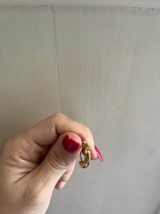Orecchini cerchio oro 7 zirconi piccolo formato