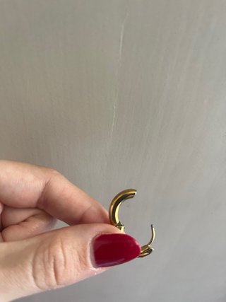 Orecchini cerchio oro 7 zirconi piccolo formato