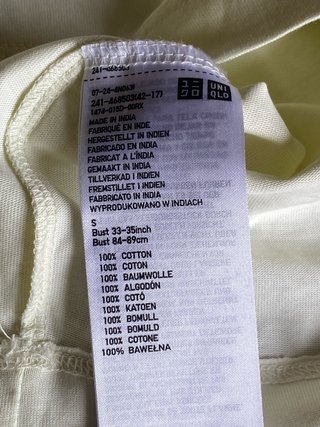 Camiseta Uniqlo algodón Talla S