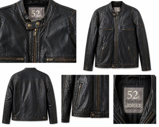 Cazadora Cuero Motorista Talla L