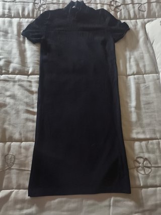 Vestido negro de punto