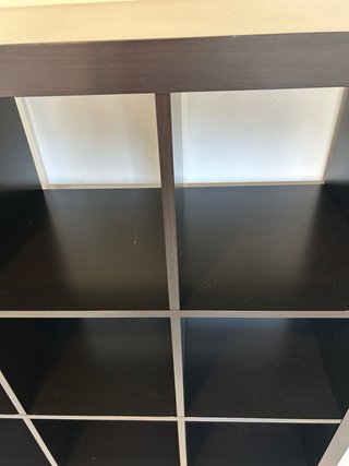 Estantería KALLAX Ikea 4x4 Negra-marrón