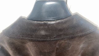 Cazadora de piel marrón