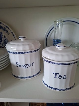 Botes de porcelana Sugar y Tea