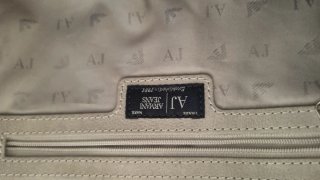 Borsa Armani Jeans Grigia Pelle