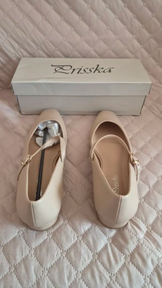 Zapatos Bailarinas Prisha Talla 40 Beige