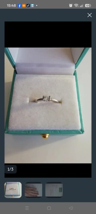 Anillo y pendientes oro/plata