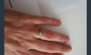 Anillo y pendientes oro/plata
