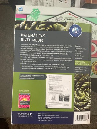 IB Matematicas Nivel Medio Libro Del Alumno: Pr...