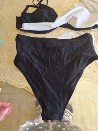 Costume donna vita alta bicolore tg M