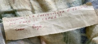Antico biglietto MISTERIOSO di origine sconosciuta