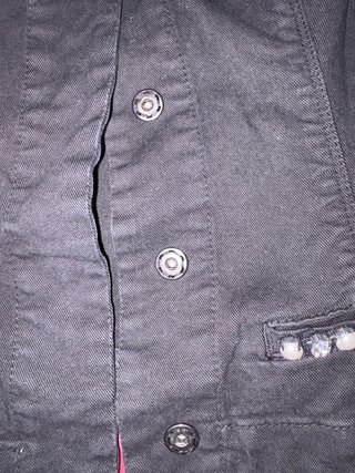 Giubbino Liu Jo Jeans nero con perle
