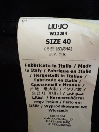 Giubbino Liu Jo Jeans nero con perle