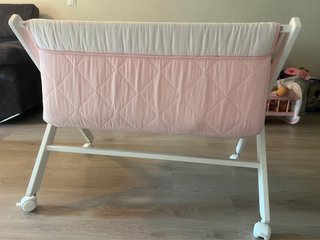 Minicuna Cambrass Tijera Rosa/Blanco