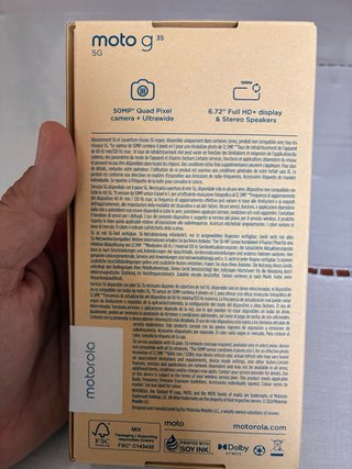 Motorola Moto G35 128GB Negro Nuevo
