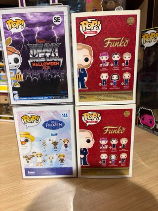 Lote Funko Pop! Freddy Bones, Olaf, Harry, William