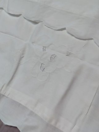 Coppia Federe Ricamate Cotone Bianco