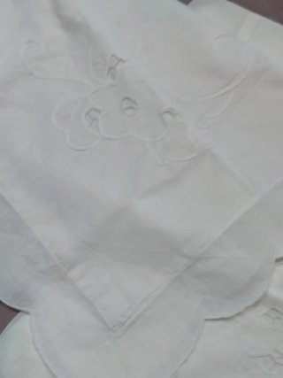 Coppia Federe Ricamate Cotone Bianco
