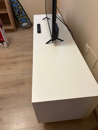 Mueble TV Blanco y Madera Urge Venta