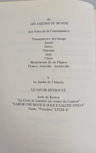 Le jardin de l'absolu - savoir initiatique - RARO