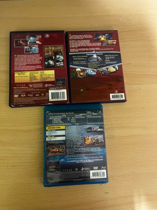 DVDs Cars, Cuentos de Mate y Cars 2