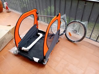 Remolc de bicicleta Vevor JBT03A, sense ús.