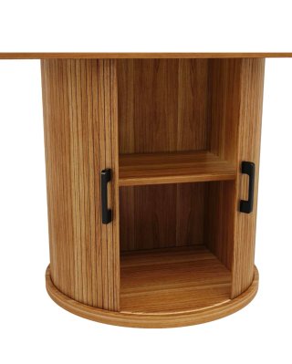 Mesa nogal ovalada extensible NUEVA SIN DESEMBALAR