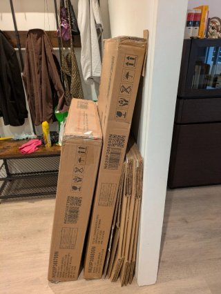 Mesa nogal ovalada extensible NUEVA SIN DESEMBALAR