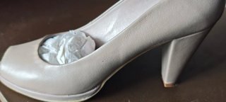 Zapatos Letizia Beige Tacón