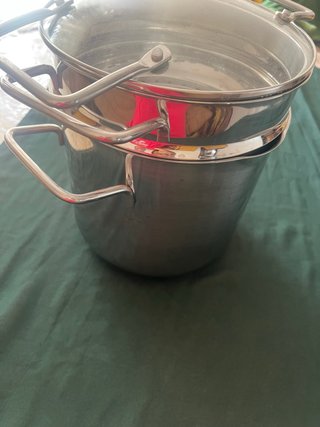 Olla de Acero Inoxidable para Cocinar al Vapor