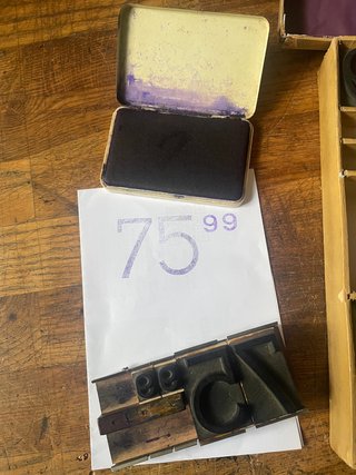 Kit sellos vintage para precios