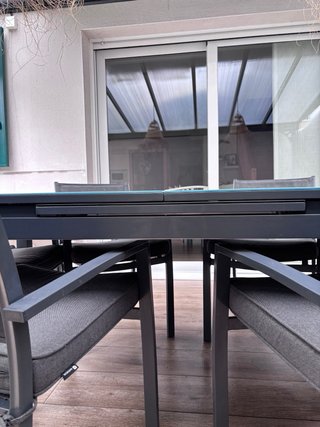 Comedor de jardín de aluminio