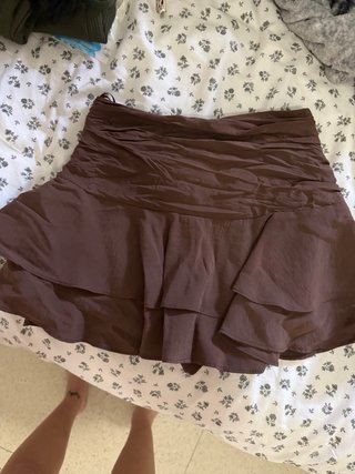 Falda pantalón marrón