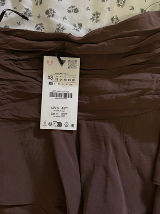 Falda pantalón marrón