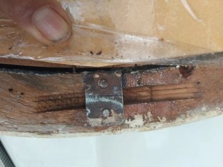 Espejo antiguo biselado madera maciza vintage SXIX