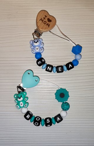 Catenella porta ciuccio personalizzata