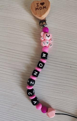 Catenella porta ciuccio personalizzabile