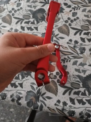 Palanca de cambio moto motocross roja