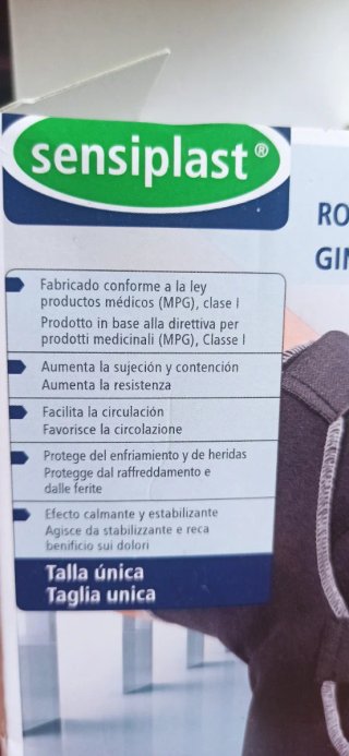 Rodillera Sensoplast Elástica Talla Única