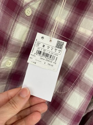 Camisa Springfield cuadros M con etiqueta