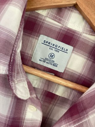 Camisa Springfield cuadros M con etiqueta