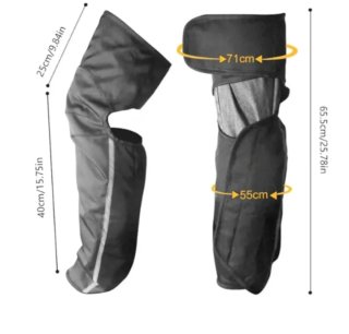 Rodilleras Calienta Piernas Nuevas Negras