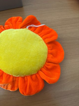 Peluche Fiorellino Sorridente Arancione Giallo