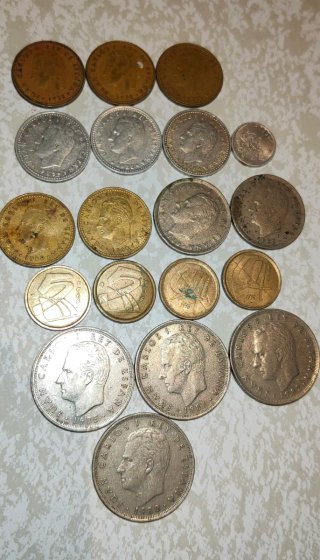 Lote 19 monedas de pesetas