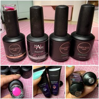 Lote Productos Uñas: Geles, Limas, Sanitizer