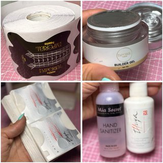 Lote Productos Uñas: Geles, Limas, Sanitizer