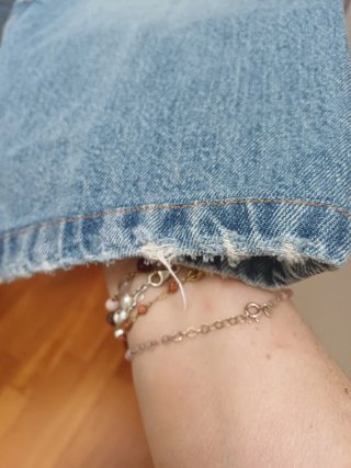 Jeans vita alta blu