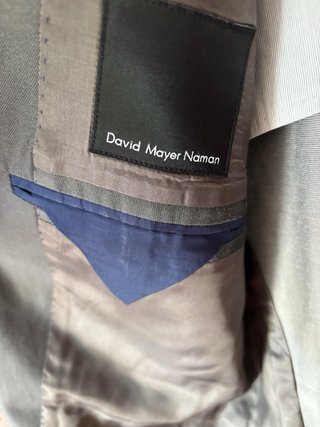 Giacca uomo David Mayer Naman grigia