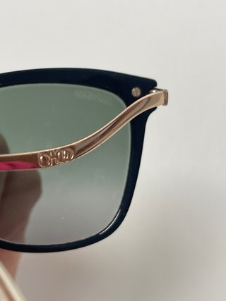 Gafas de sol Jimmy Choo negras y doradas